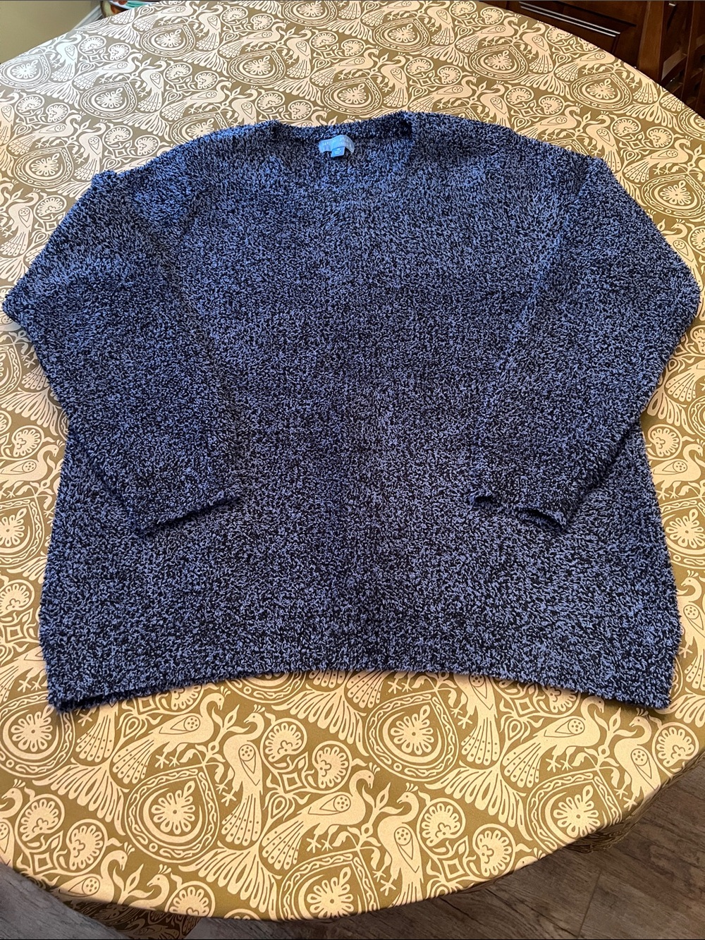 Barefoot Dreams Navy & Blue Cozy Crewneck Sweater
